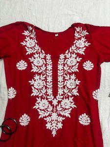kashmiri embroidery long kurta