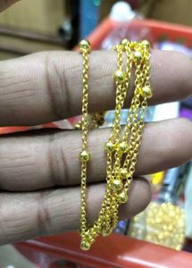 Elegant Gold Chain Necklace 2meter