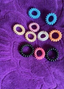 Hair Coil Ties - Pack of 9