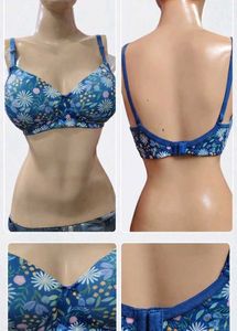 Floral Print Bra