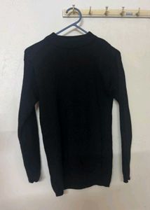 Black Mock Neck Sweater