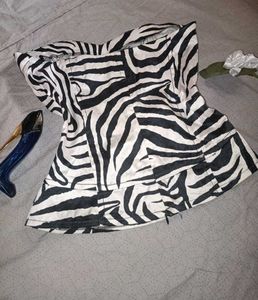 Bold Y2K Print Corset Top