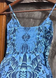 Beautiful Blue Floral Maxi Dress