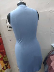 Blue Bodycon Mini Dress
