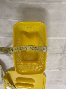 Yellow Plastic Storage Container (Unused)