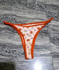Floral Thong Panty