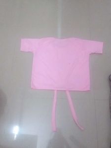 Pink Butterfly Tie-Front T-Shirt