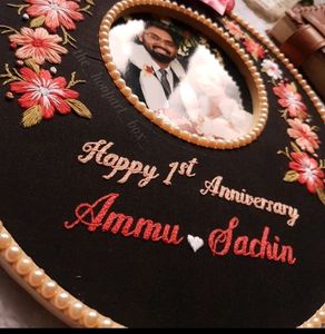 Customisable Double Hoop With Photo