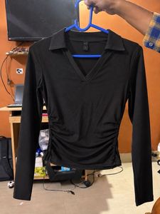 little box two Long Sleeve Collared Tops comboof 2