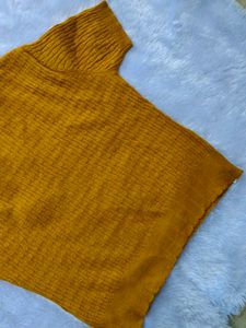 Mustard Yellow Textured Knit Top