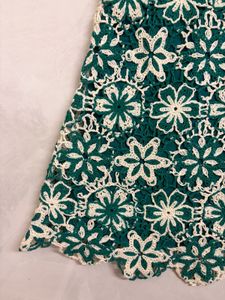 Zara Crochet Floral Mini Dress