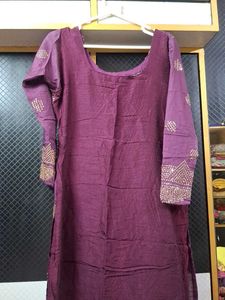 Purple Sequined Suit Set
