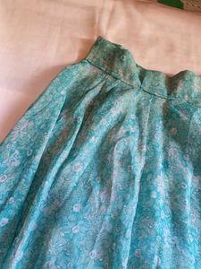 Beautiful Teal Floral skirt