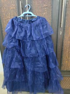 Stunning Royal Blue Tiered Gown