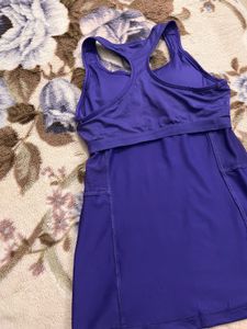 Purple Adidas Athletic Tank Top