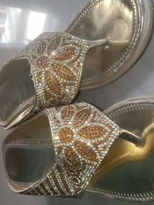 Sparkling Rhinestone Embellished Flats