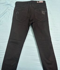 Black/cola color Denim Jeans