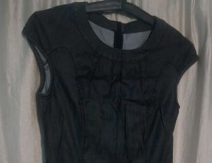 casual mini denim dress