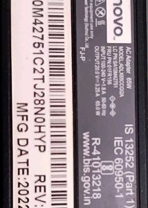 Lenovo 65W AC Adapter