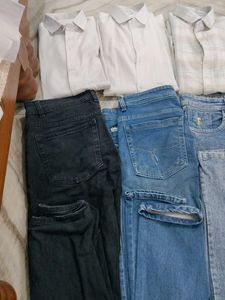 Classic Button-Up Shirts & Denim Jeans 6 pic's Bun