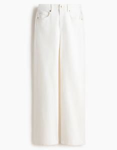 Classic white wide leg jeans from offduty