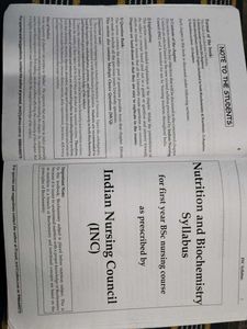 Textbook of Nutrition &amp; Biochemistry for BSc Nursi
