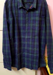 People Brand Plaid Flannel Shirt 44 Regula