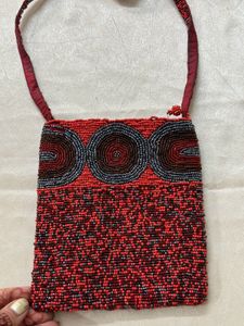 Beaded Crossbody Bag