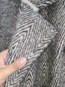 Chic Herringbone Patterned Coat