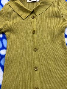 NAIN Collared Knit Top