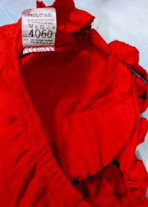 Chic Red Ruched Crop Top