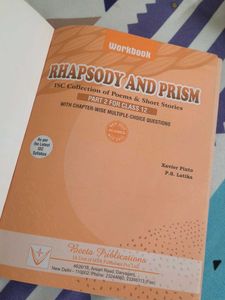 prism and rhapsody workbook isc by xavier pinto