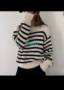 Pinteresty Striped Knit Sweater Zudio