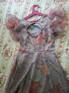 floral print  gown