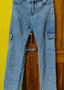 Blue Cargo Jeans