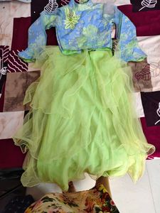 Stunning Blue & Green Lehenga Choli