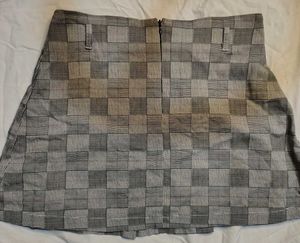 Plaid Pleated Mini Skirt