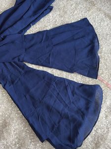 Chic Navy Bell Sleeve Top