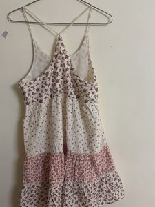 Tiered Floral Mini Dress