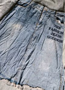 I. Denim Maxi Skirt