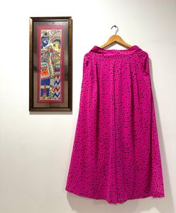 High-waist Palazzo Pants in Pink Colour
