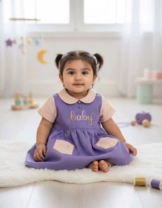 Cute Baby Girl Purple Dress
