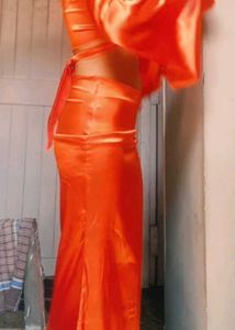 New Orange Maxi Dress for women
