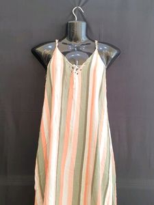 Korean High Low Multicolored Dress | Bust 38