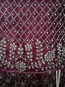Elegant Ethnic Gown only chain damage