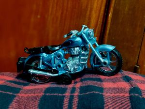 Blue Royal Enfield toy