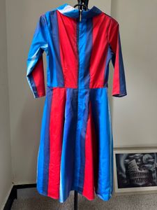 Multi Coloured Dress With Belt Loops And Pockets
