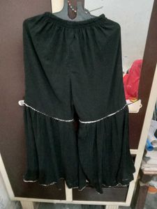 Diwali offer festive wedding Black frock sharara