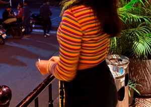 Striped multi colour Crop Top