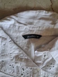 Classic White Button-Up Shirt